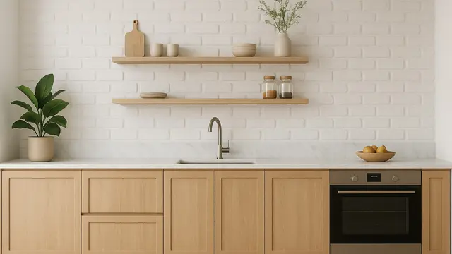 7 Model Dapur Minimalis Dinding Bata Ekspos, Tampil Natural dan Kekinian