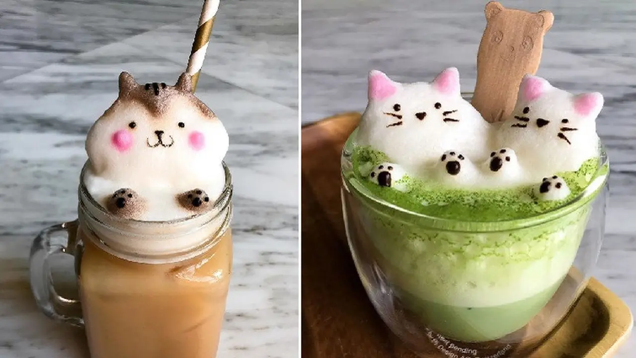 Mengagumkan, Seni Latte 3D Indah bak Nyata Ciptaan Siswa SMA