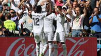 Real Madrid meraih kemenangan 2-1 atas Real Betus pada laga pekan keempat La Liga di Santiago Bernabeu, Sabtu (3/9/2022) malam WIB. (AFP/Thomas Coex)
