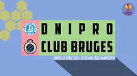 Dnipro vs Club Bruges (Liputan6.com/Ari Wicaksono)