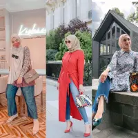 Mulai dari Zaskia Sungkar hingga Citra Kirana, berikut padu padan tunik dan celana jeans ala seleb yang bisa dijadikan inspirasi (Instagram).