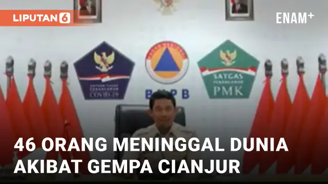 BNPB: 46 Orang Meninggal Akibat Gempa Cianjur