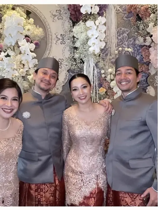 Penampilan Istri Vincent Rompies saat Hadir di Pernikahan Enzy Storia, credit (@hestipurwadinata)