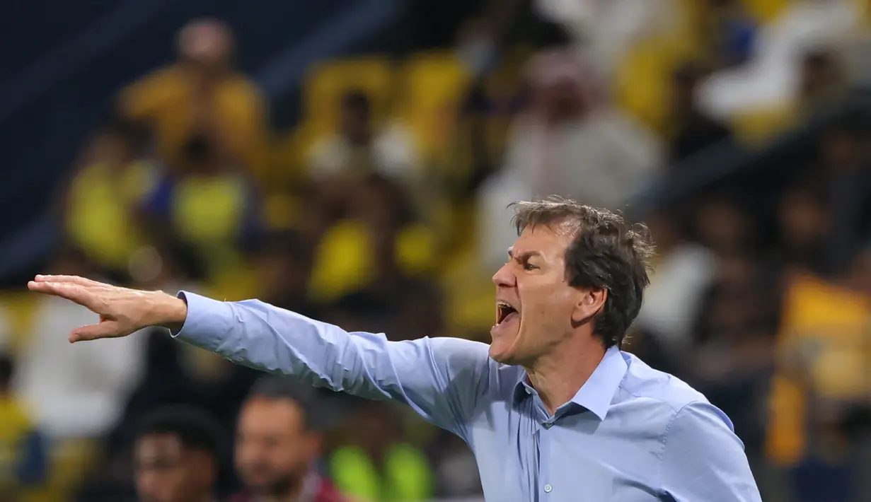 Rumor pemecatan Rudi Garcia terjadi usai Al Nassr bermain imbang 0-0 atas Al Feiha, 10 April 2023.  (AFP/Fayez NURELDINE)