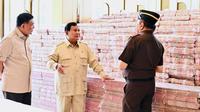 Prabowo Subianto hadiri penyerahanan duit hasil korupsi CPO (Liputan6.com/biro pers istana)