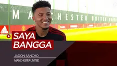 Berita video wawancara singkat bersama pemain baru Manchester United, Jadon Sancho