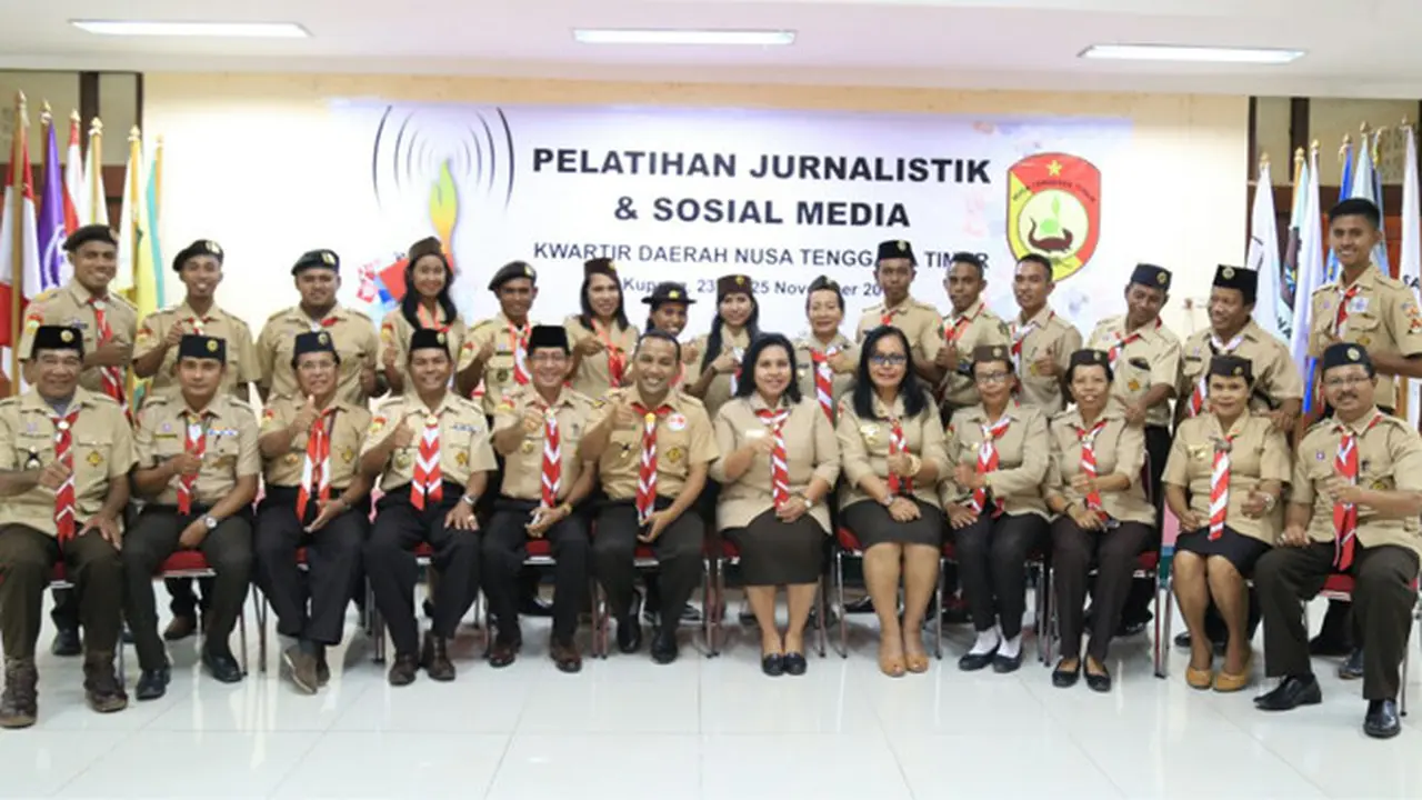 Agar Kekinian, Pramuka NTT Belajar Produksi Konten Media Sosial