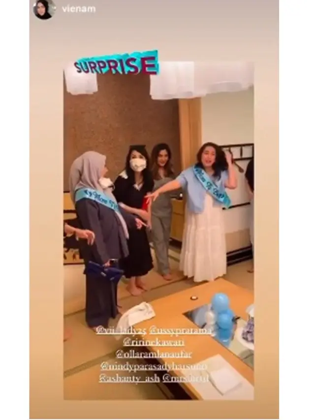 7 Potret Kejutan Baby Shower Ussy Sulistiawaty, Serba Mendadak