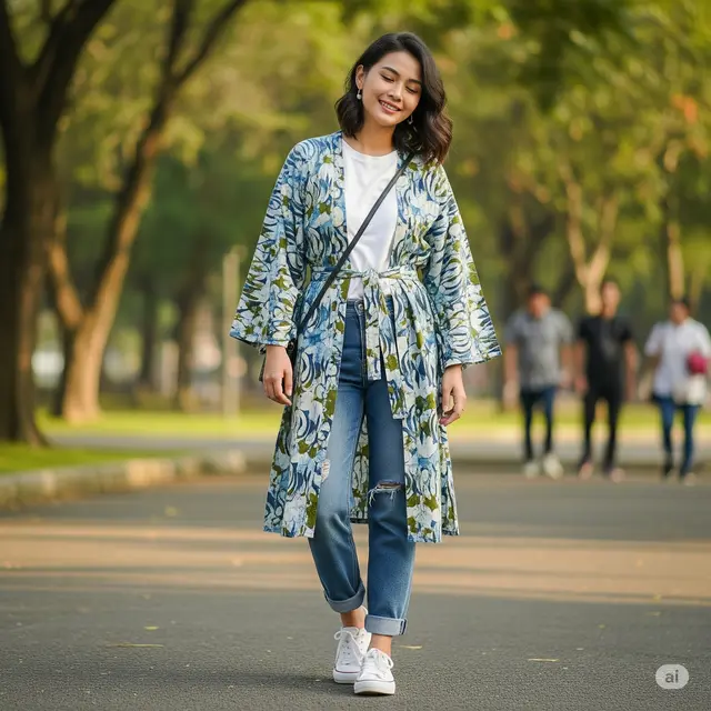 Kimono Batik Flowy