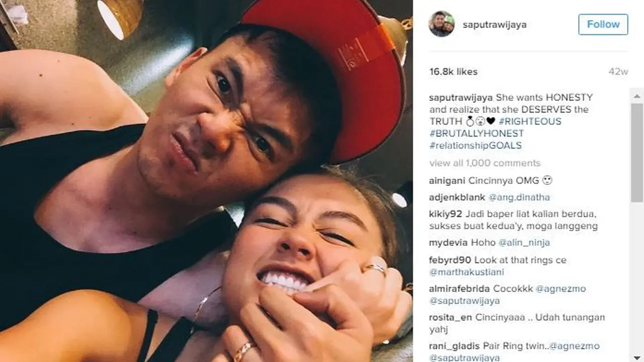[Bintang] Wijaya Saputra dan Agnes Monica