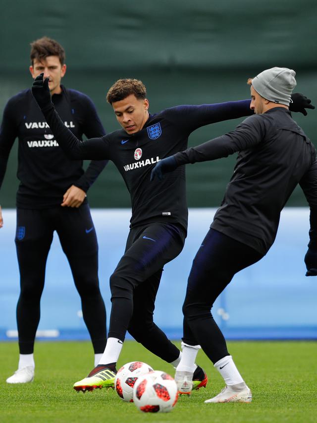 Intip Latihan Timnas Inggris Jelang Hadapi Kolombia