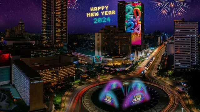 Bundaran HI Jadi Pusat Perayaan Malam Tahun Baru di Jakarta, Bakal Libatkan 500 Drone hingga Video Mapping