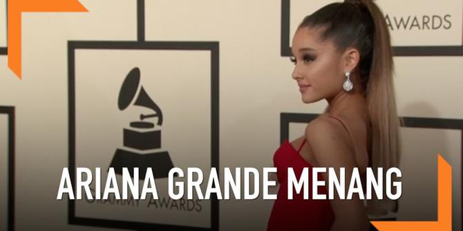 VIDEO: Ariana Grande Raih Piala Grammy Awards Pertama