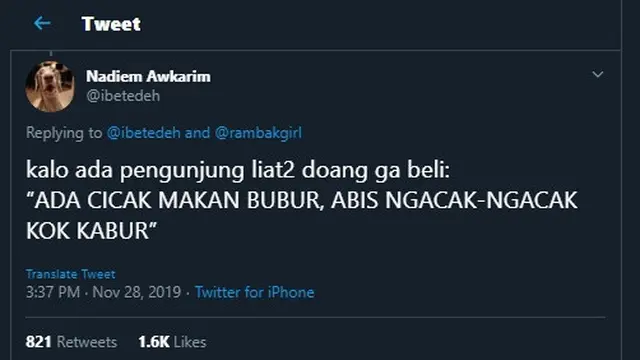 6 Cuitan Percakapan Imajinasi Penjual dan Pembeli di Pasar Ini Bikin Ngakak