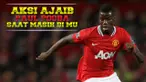Aksi memikat Paul Pogba gelandang Juventus yang pernah berseragam Manchester United pada tahun 2009-2012.