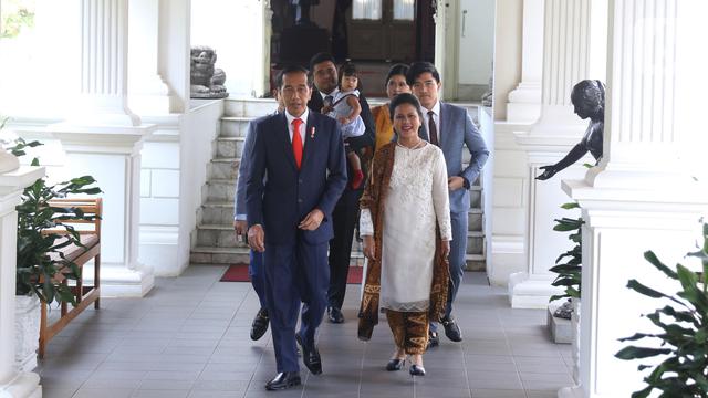 Didampingi Keluarga, Jokowi Menuju Tempat Pelantikan