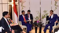 Presiden Jokowi saat bertemu Presiden Filipina Rodrigo R Duterte di Hotel Athenee Thailand, Sabtu 22 Juni 2019 malam. (Biro Pers Istana)
