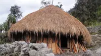 Mengenal Honai, rumah tradisional suku Dani di Papua.