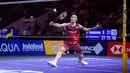 <p>Pebulu tangkis tunggal putra Indonesia, Jonatan Christie berusaha mengembalikan kok ke arah wakil Singapura, Jia Heng Jason Teh dalam laga 32 besar Indonesia Open 2025 di Istora Senayan, Jakarta, Selasa (03/06/2025). (Bola.com/Bagaskara Lazuardi)</p>