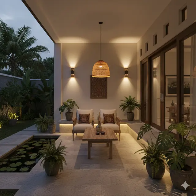 Desain Teras Rumah yang Lebih Fungsional (Foto: Gemini AI)