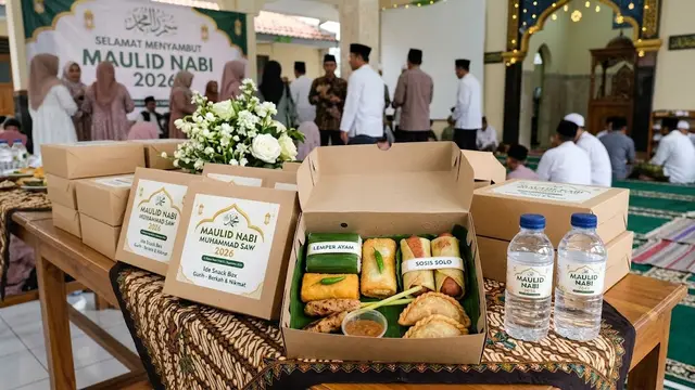 Ide Snack Box untuk Pengajian Maulid Nabi/AI Generated