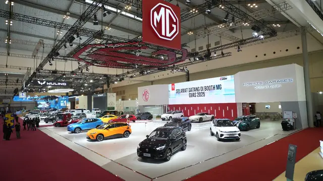 Booth MG di ajang Gaikindo Indonesia International Auto Show (GIIAS) 2025 (MG)