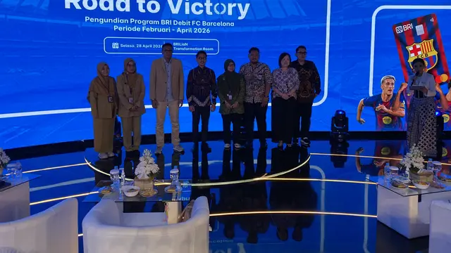 Pengundian Program BRI Debit FC Barcelona Periode 1 Tahun 2026, Selasa (28/4/2026). (Liputan6.com/Christian)