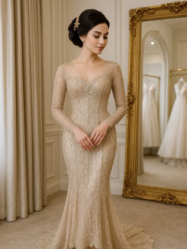 Model Kebaya Pengantin Full Payet yang Mewah
