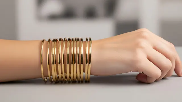 Model Gelang Emas Keroncong Isi 12 untuk Lamaran dan Pernikahan/Ilustrasi Gemini AI