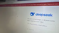 DeepSeek AI Kena Serangan Siber, Pesaing ChatGPT Batasi Pendaftaran Pengguna Baru! (Liputan6.com/ Yuslianson)