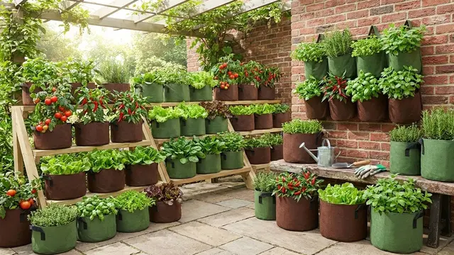 Ilustrasi Desain Kebun Sayur Pocket Garden/Gemini AI