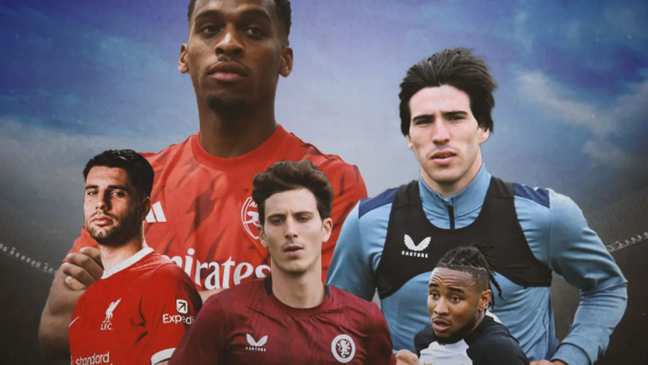 Premier League - Ilustrasi Pau Torres, Christopher Nkunku, Dominik Szoboszlai, Sandro Tonali, Jurrien Timber di Liga Inggris