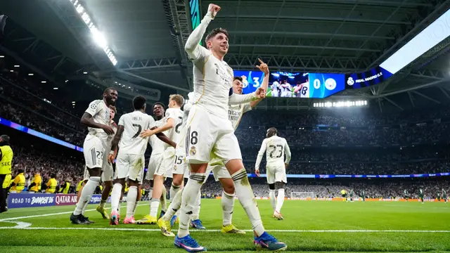 Tiga Gol Federico Valverde Antar Los Blancos Selangkah Lebih Dekat ke Perempat Final Liga Champions 2025/2026