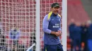 Pelatih Atletico Madrid asal Argentina, Diego Simeone, saat menghadiri sesi latihan resmi jelang leg kedua semifinal Liga Champions 2025/2026 melawan Arsenal di lapangan Emirates Stadium, London, Inggris, pada Senin 4 Mei 2026. Leg kedua semifinal Liga Champions 2025/2026 menjadi ajang pembuktian bagi pelatih Atletico Madrid, Diego Simeone. (Glyn KIRK/AFP)