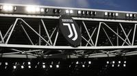 Logo dan ilustrasi Juventus. (AFP/Marco Bertorello)