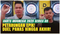 Duel Ketat! Tirta &amp; Irwanto Menang Dramatis di Darts Indonesia 2025 Series 05!
