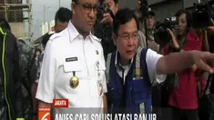 Anies juga menyoroti banjir di wilayah Jati Padang, Pasar Minggu, Jakarta Selatan, lantaran tanggul kali jebol untuk kedua kalinya.