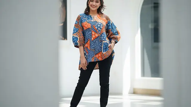 Blouse Batik Balon Oversized