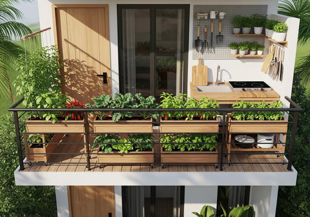 Konsep 'Edible Garden & Dapur Outdoor Sederhana'
