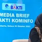 Dirut BAKTI Fadhilah Mathar saat Media Brief BAKTI Kominfo. (Liputan6.com/Giovani Dio Prasasti)