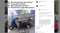 Meme Otomotif Pekan Ini: Motor Honda Brio Jadi-jadian