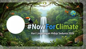 Twibbon Hari Lingkungan Hidup Sedunia 2026 (Image by Gemini AI)