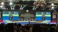 Presiden Joko Wi(Jokowi) di acara Puncak Penghargaan Subroto 2024, di Jakarta, Kamis (10/10/2024). (Tira/Liputan6.com)