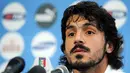 Italy&#039;s midfielder Gennaro Ivan Gattuso answers journalists during the press conference of the team at &quot;Casa Azzurri&quot; in Oberwaltersdorf near Vienna on June 20, 2008. AFP PHOTO / ALBERTO PIZZOLI 