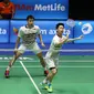 Ganda putra Indonesia Kevin Sanjaya Sukamuljo / Marcus Fernaldi Gideon lolos ke final Malaysia Open Super Series Premier 2017 yang berlangsung di Stadium Perpaduan, Sarawak, Malaysia, Sabtu (8/4/2017) malam WIB. (Humas PP PBSI)