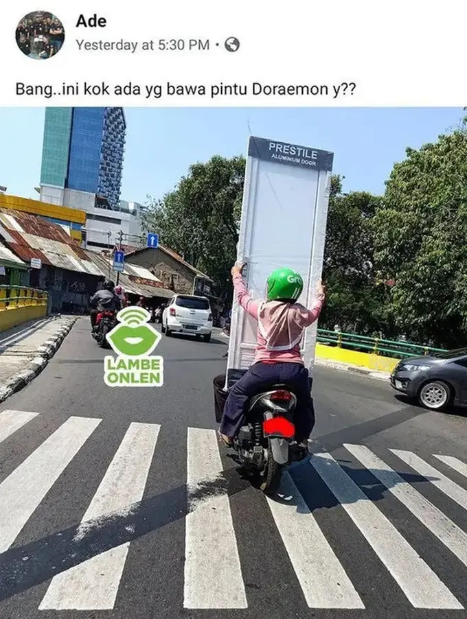 Driver Ojol Bawa Muatan Segede Gaban (Ist)