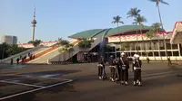 Suasana Gedung DPR Jelang Pidato Kenegaraan Prabowo di Sidang Tahunan MPR, Rantis hingga Helikopter Siaga