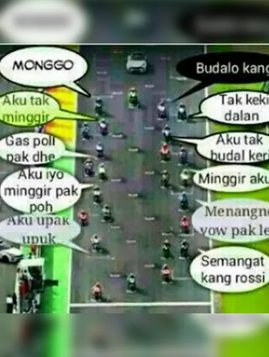 Silahkan jalan bang! (Istimewa)