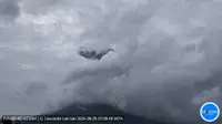 Gunung Lewotobi Laki-Laki kembali erupsi pada Jumat pagi (29/8/2025) ini. (Liputan6.com/ Dok PVMBG)