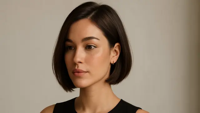 model rambut Short Layered Bob